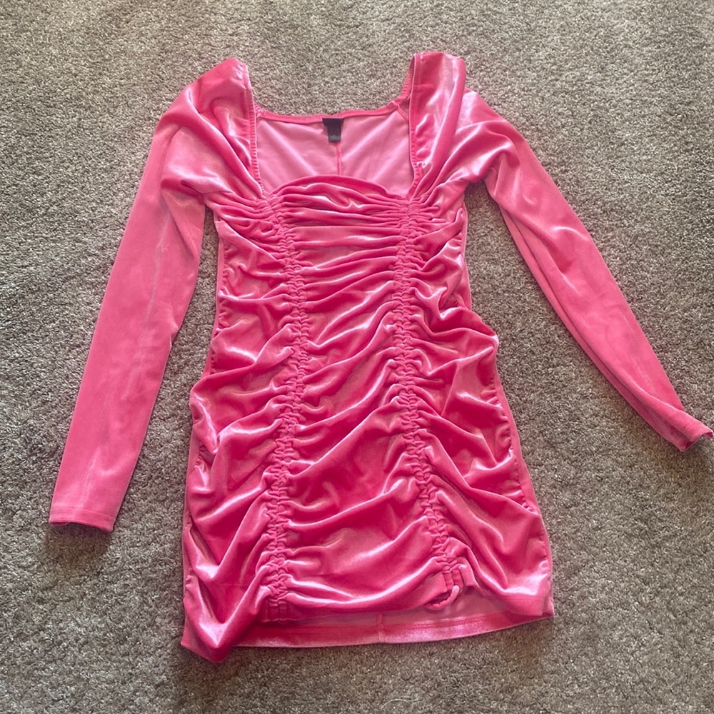 Target pink velvet dress- wild fable
